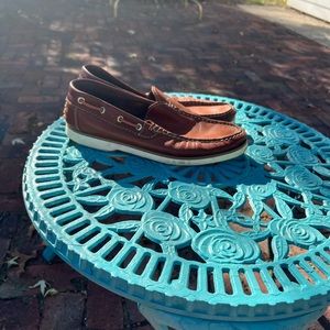 Italian Sorrento Leather boat shoes from